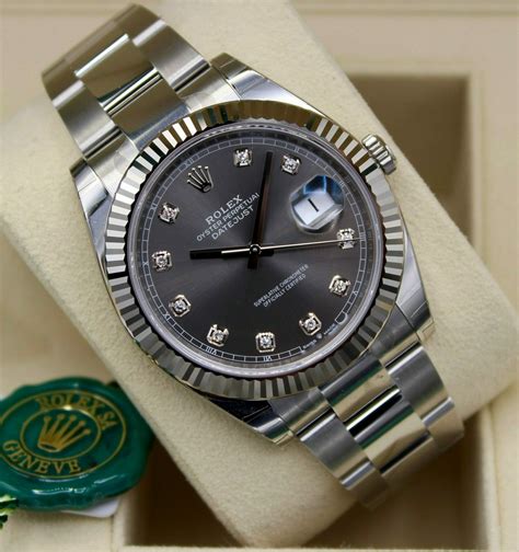 diamond mocha rolex datejust 41|Rolex Datejust 41mm diamond bezel.